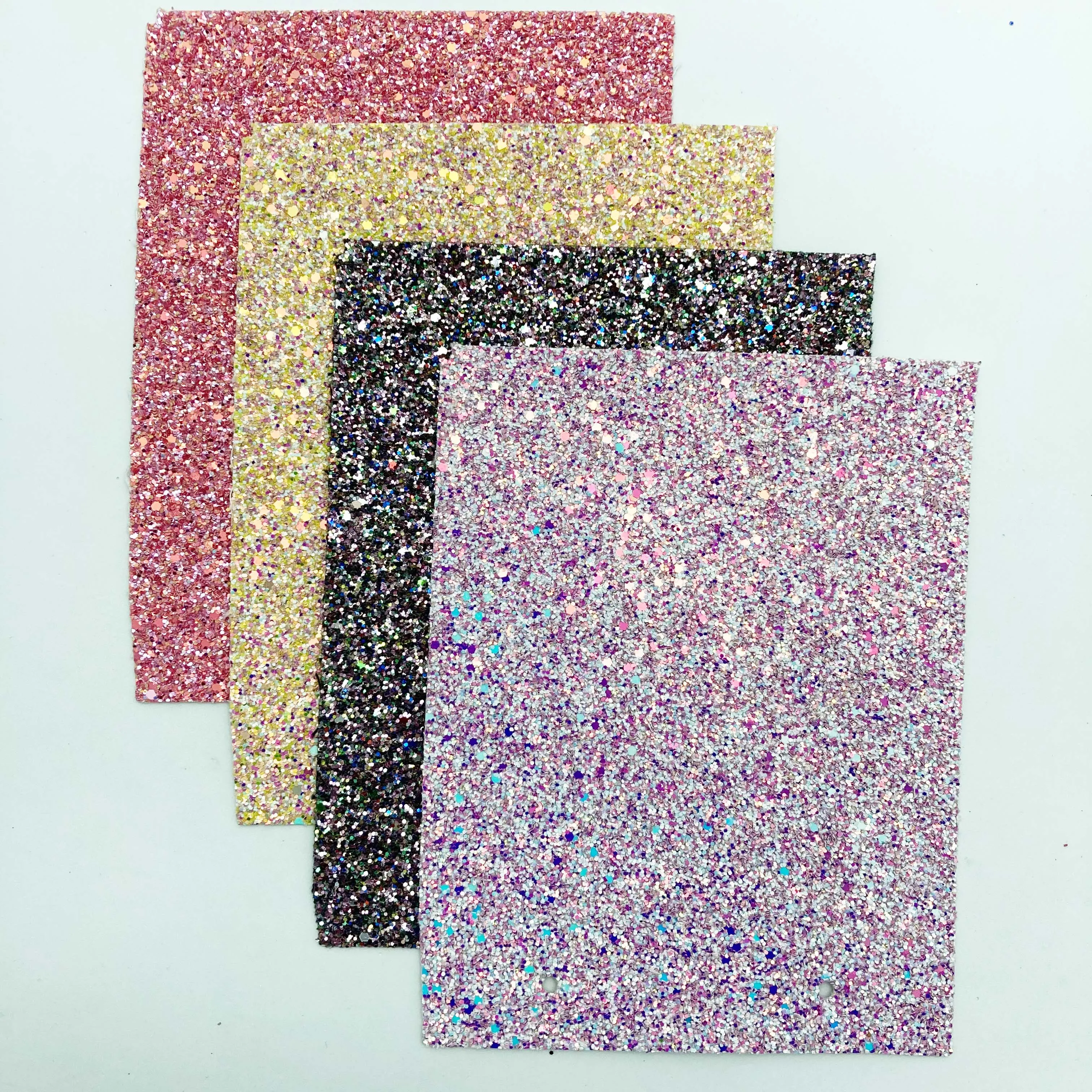 
 2021 роскошные 15 цветов искусственная кожа pu Толстая блестящая ткань простыни для бантов и поделок 15*20 см  