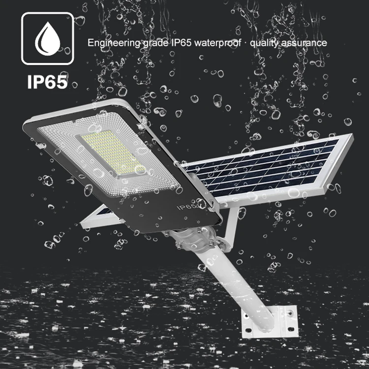 HUAPAI Remote control Ip65 waterproof outdoor SMD aluminum 100W led solar street light