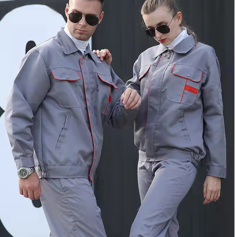 Spring and Autumn Long Sleeve suit Factory Outlet Work Clothes for Men and Women Wear-resistant Washable suit