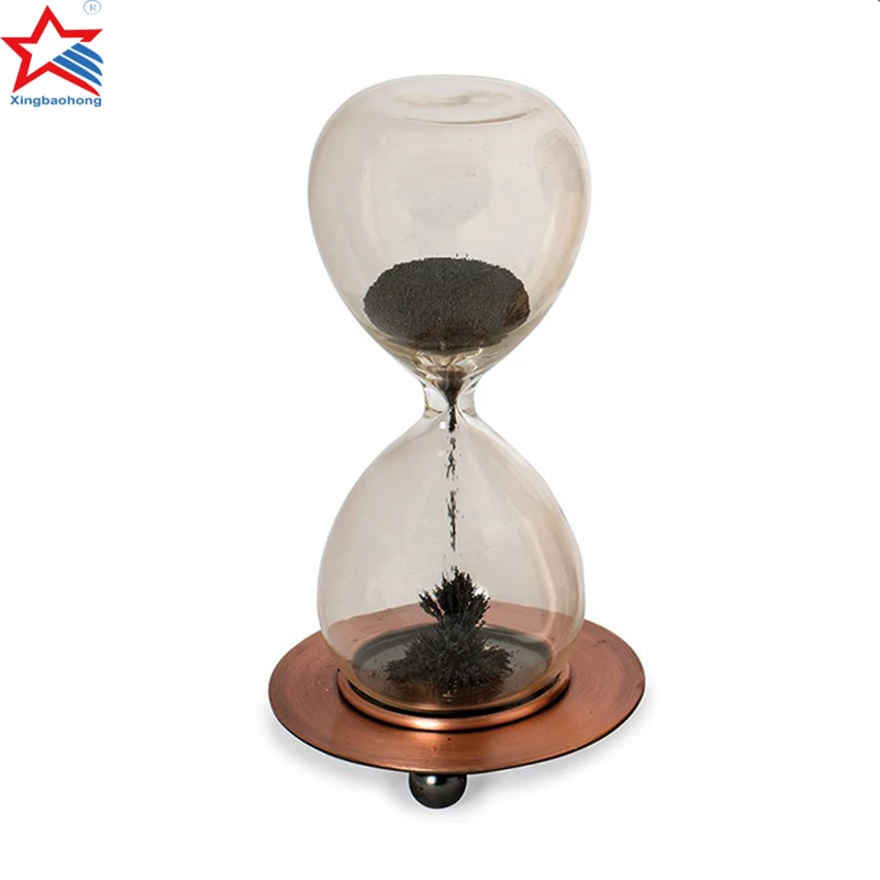 Creative Toys 30sec -1 Min Magnetic Hourglass Flower Glass Timer Sand Clock for Desktops