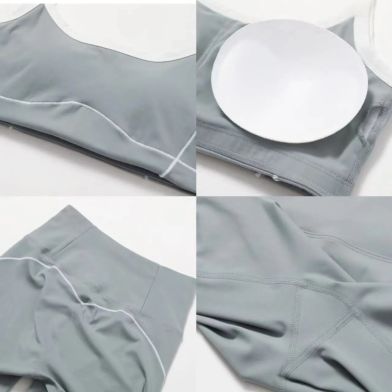 ladies black blank bra tube and shorts two pieces tracksuit set women clothing ropa deportiva de mujer para el gym outfit wear