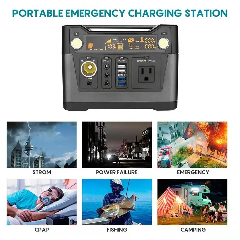 300W Solar Energy Storage Battery Pack 270Wh Emergency Power supply pure sine wave