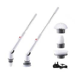 in stock electric housework long handle automatically rotate electronics cleaning brushes