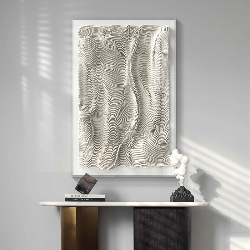 Modern Light Luxury High-end 3D Three-dimensional Acrylic Felt Real Wall Decor Painting