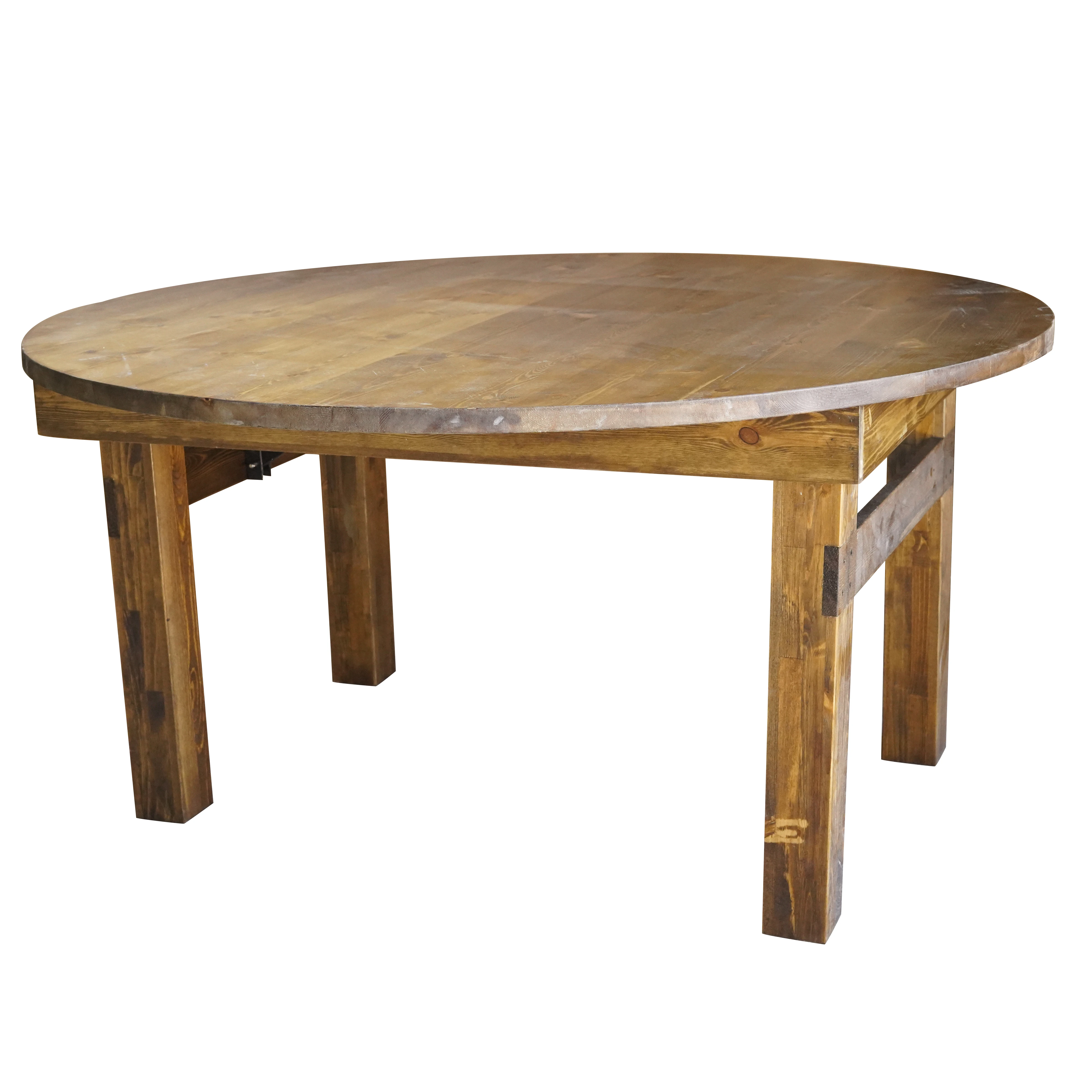 SZ Wedding Rustic Wood Round Farm Table for Events Party Dining Table