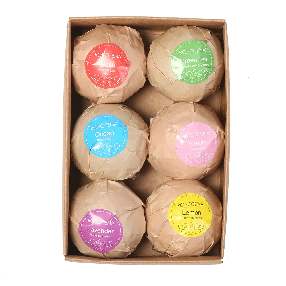 Best selling Premium  packaging plastic Private Label Wholesales Organic Bath Fizzer bath bombs gift set supplies