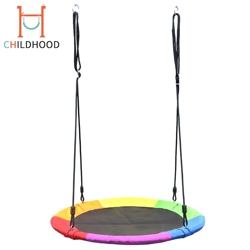40inch Backyard Playground Adjustable Saucer Tree Swing