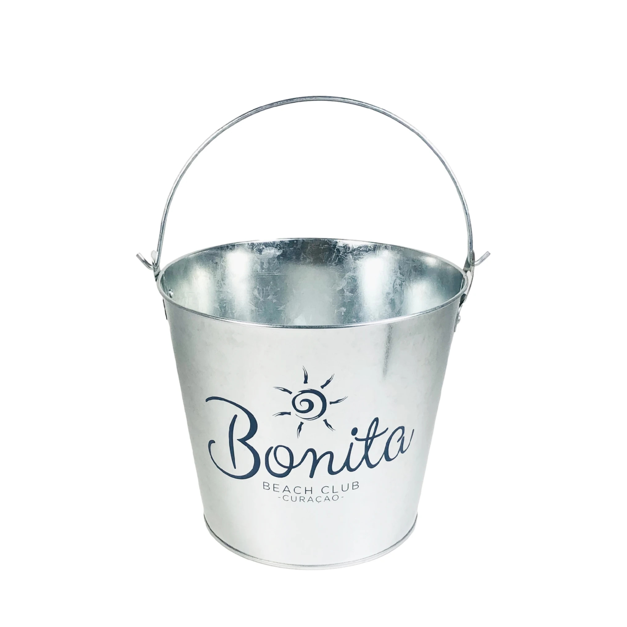 Big Capacity Water Bucket Wine Cooler With Handle Small Beer Ice Bucket Tin