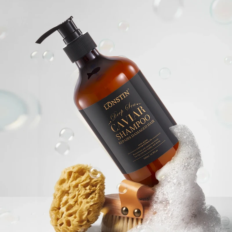 Private Label Organic Hair Care Repair Nourish Black Caviar Hair Treatment Collagen Smooth Caviar Hair Shampoo And Conditioner