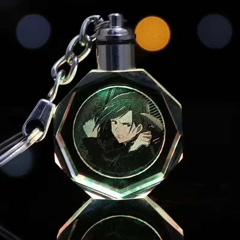 Anime Periphery Jujutsu Kaisen Keychain Character Itadori Yuji Pendant Luminescence Crystal keychain Light in Dark