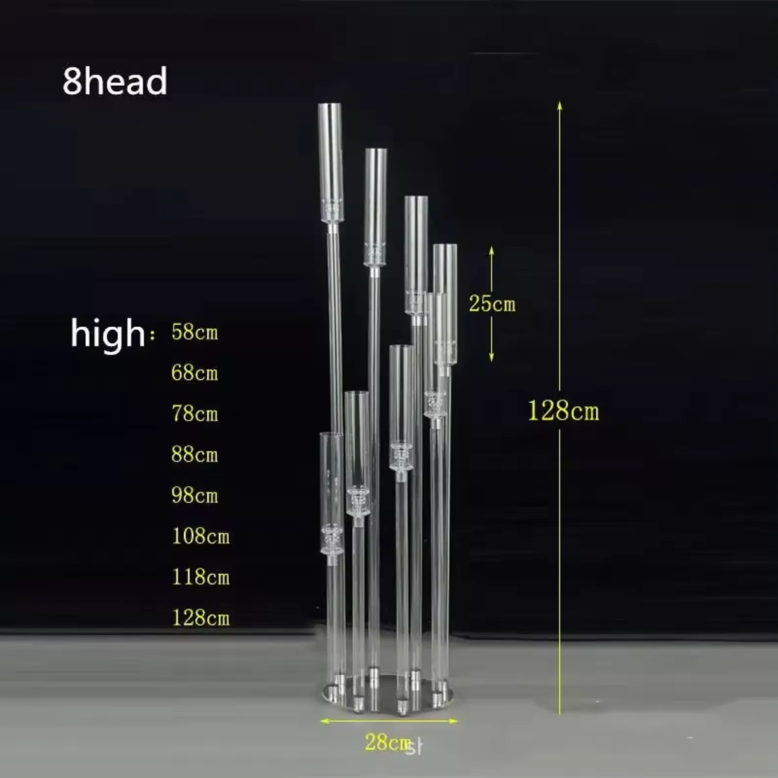 Simple Modern Acrylic Candle Holder Wedding Acrylic Candle Holders Cheap Wedding Centerpiece Table Decoration
