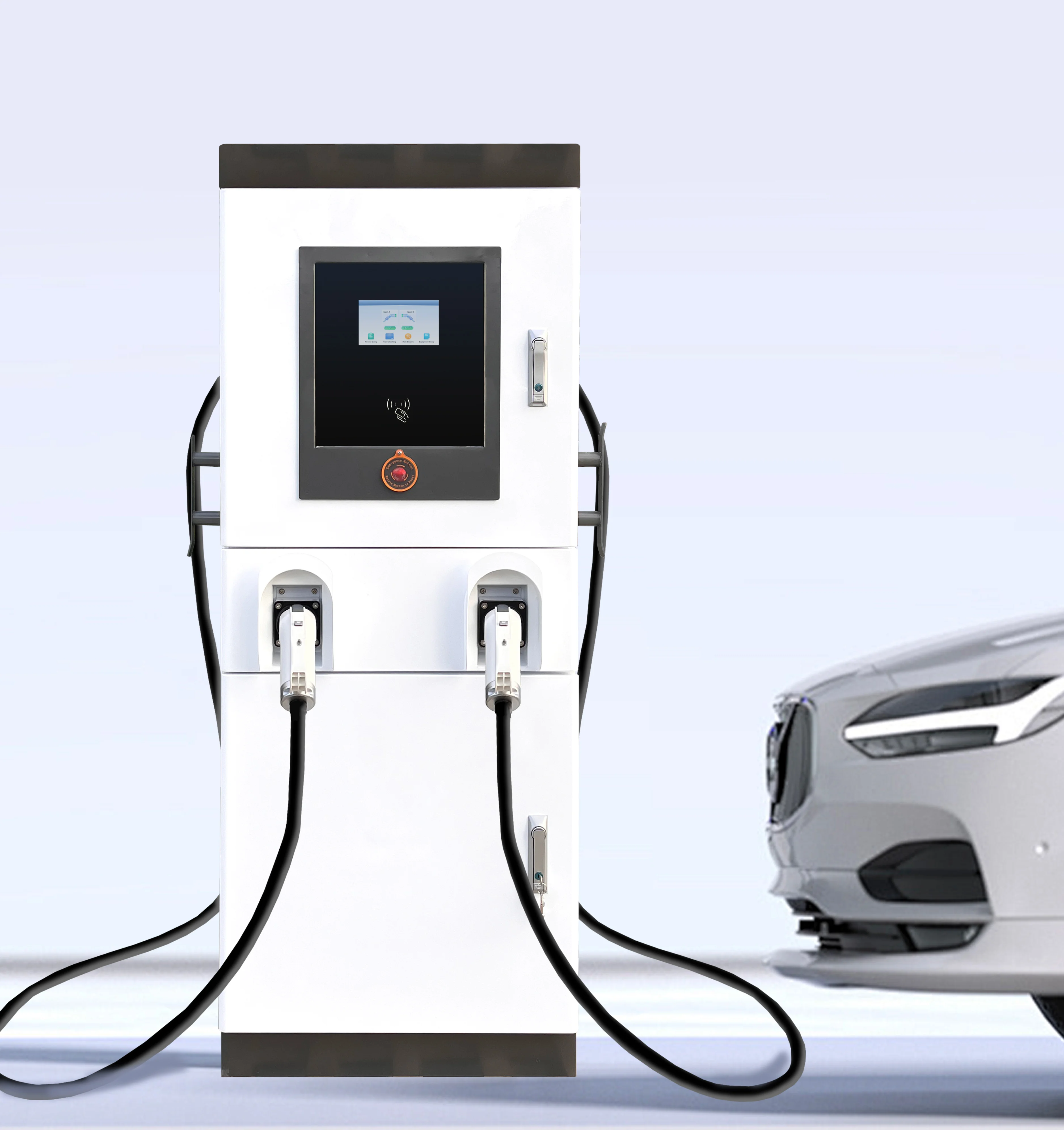 Коммерческая зарядная станция Level2 DC EV CCS GBT Combo EVSE 160 кВт двойной пистолет CCS1 CHAdeMO 120 быстрое зарядное устройство CCS2