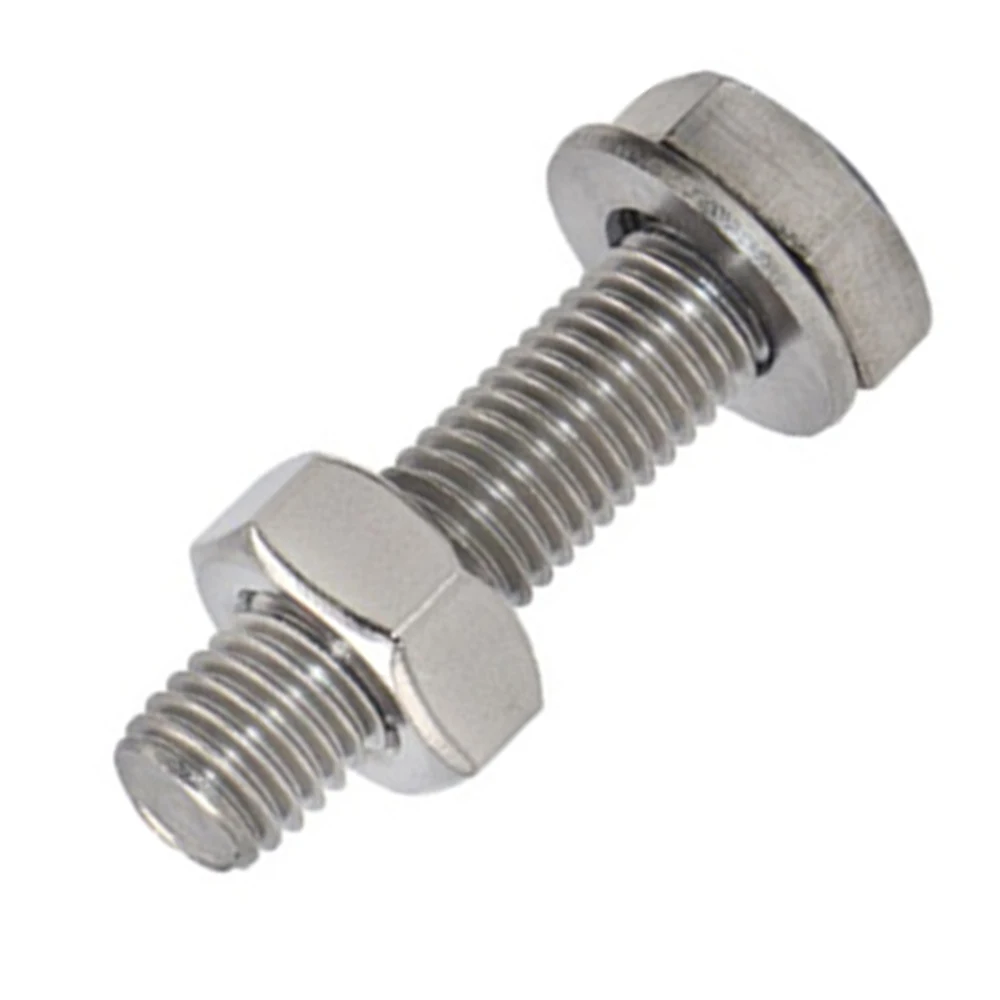Factory stock Stainless steel A2 A4 DIN931 partial half thread Hex bolt and nut and washer