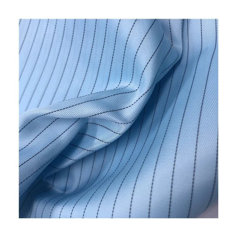 
Competitive Price Factory Supply Customization Electrostatic Stripe Anti-Static Fabric Esd Fabric For Clothes 
