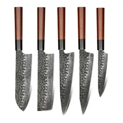 Most Popular Japanese Style Damascus Japanese Kitchen Knife Set