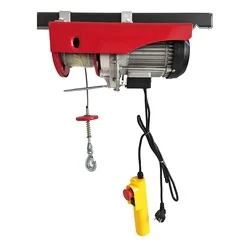 Factory direct sale electrical wire rope hoist 220v electric winch hoist with wire rope