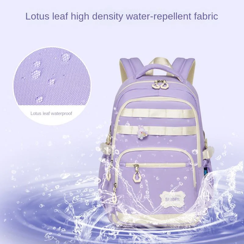 Besderwill Custom Student Backpack Waterproof School Bags Girls Lightweight Mochilas Escolares Oxford School Bags For Kids