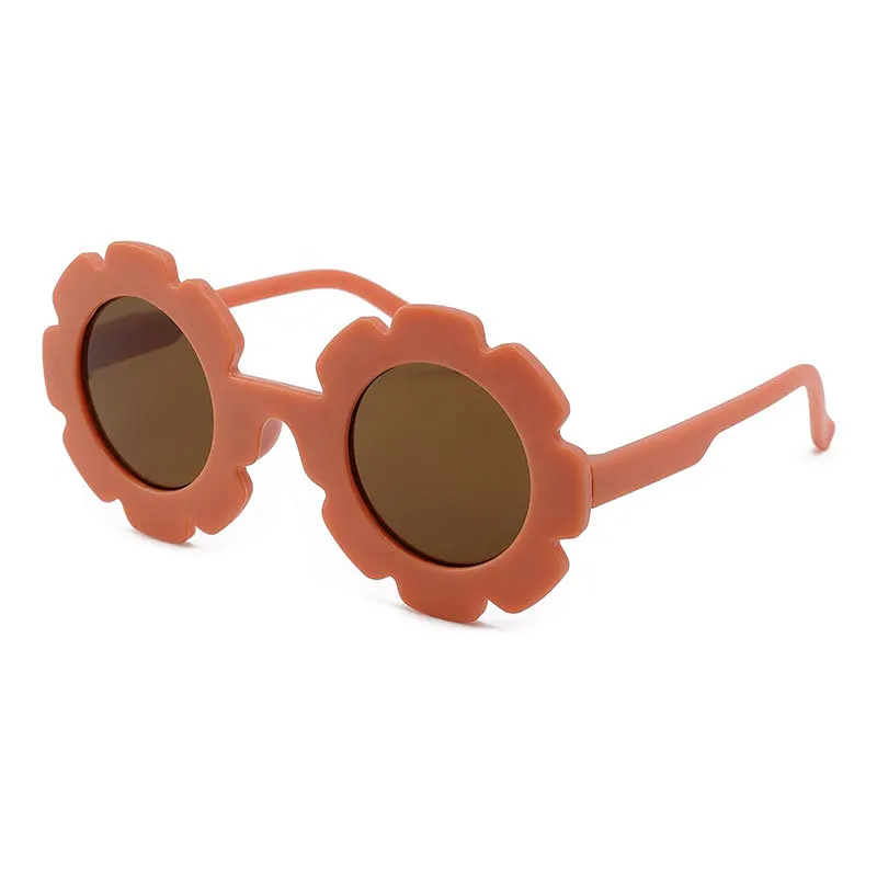 Hot Sale Cute Children UV400 Sunglasses Durable Kids Girl Fashion Sunglasses Flower Wholesales Sunscreen Glasses