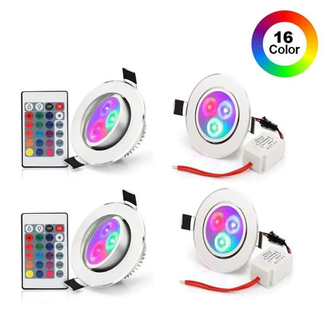  1 Вт 3 5 AC85-265V малые и мини алюминиевого сплава RGB COB Светодиодный прожектор с дистанционным