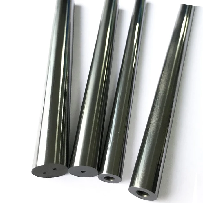 single straight hole polished tungsten carbide stick