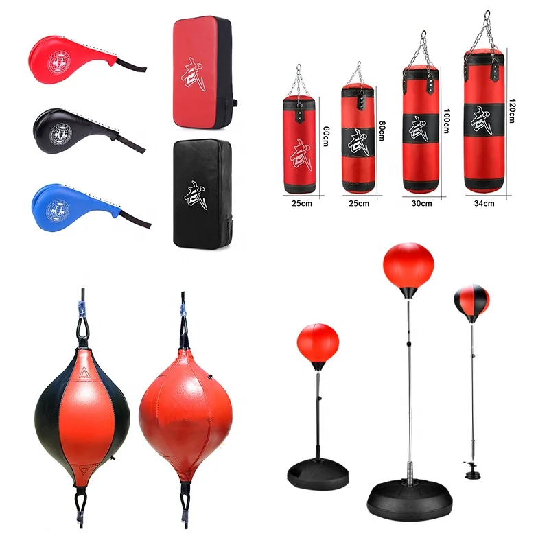
NEW Professional Boxing Training Bag Set Fitness Hanging Kick Fight Sandbag Adults Gym Exercise Muay Thai Empty-Heavy Boxing Bag 