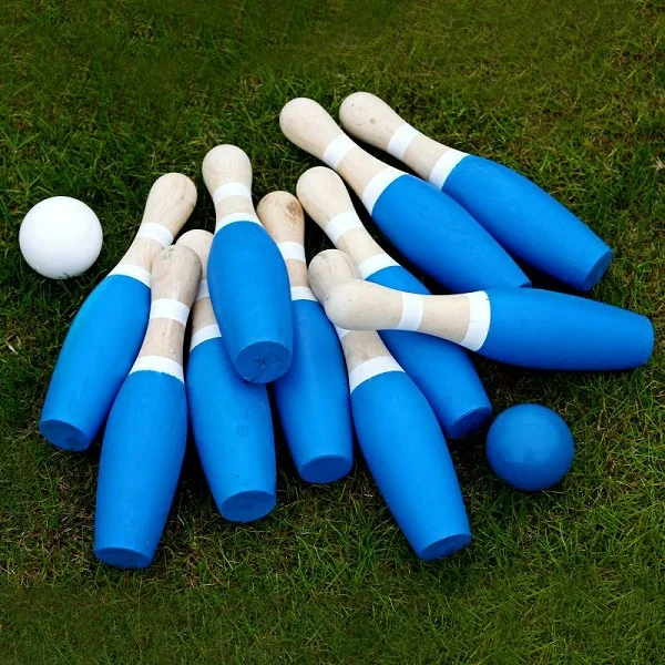 Factory Hot Selling Wooden Bowling Set for Kids and Adults Garden Lawn Games