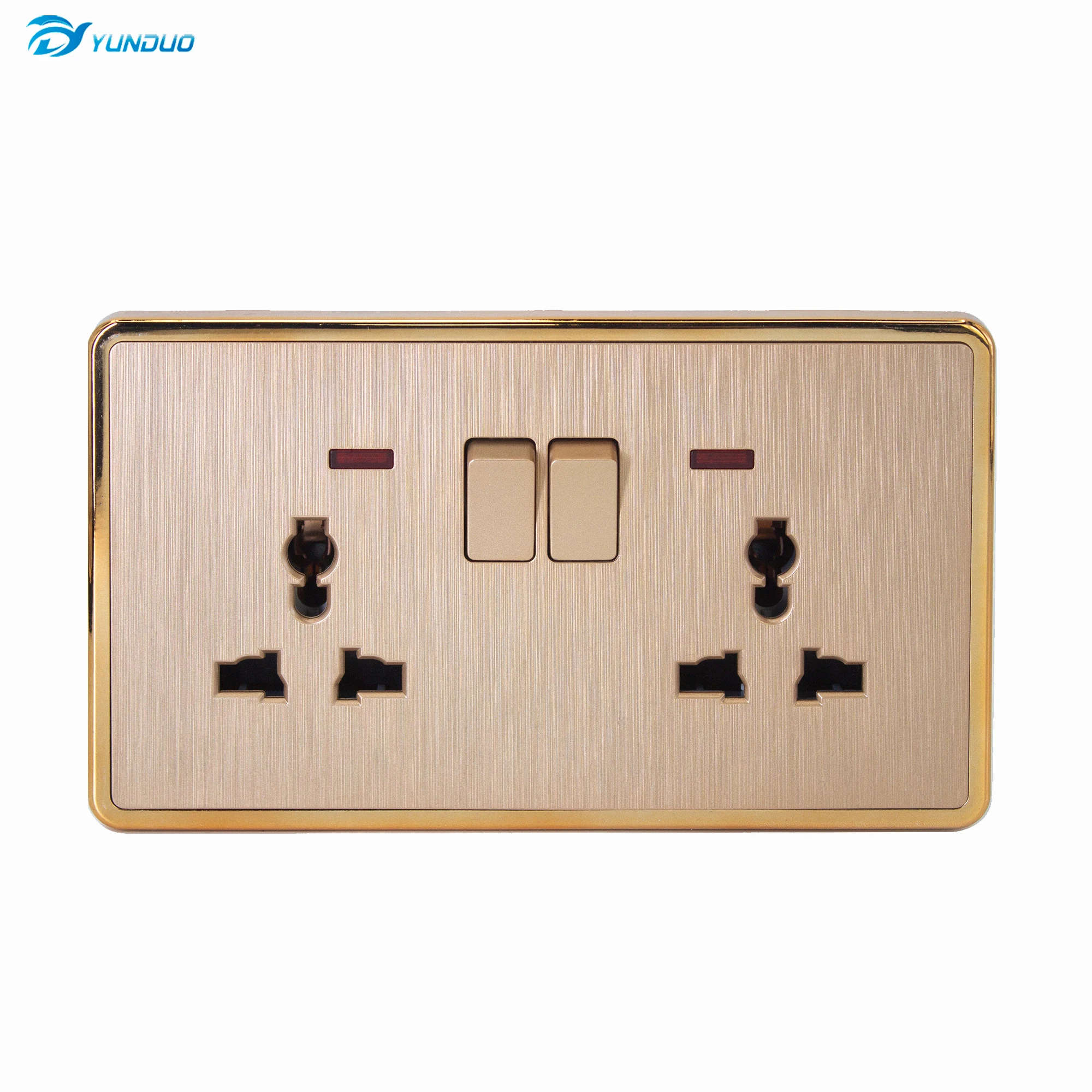 YUNDUO High Quality Factory Direct 45A Electric Cooking Wall Switch Light Switch Color Big Button UK 25V For Home&Hotel