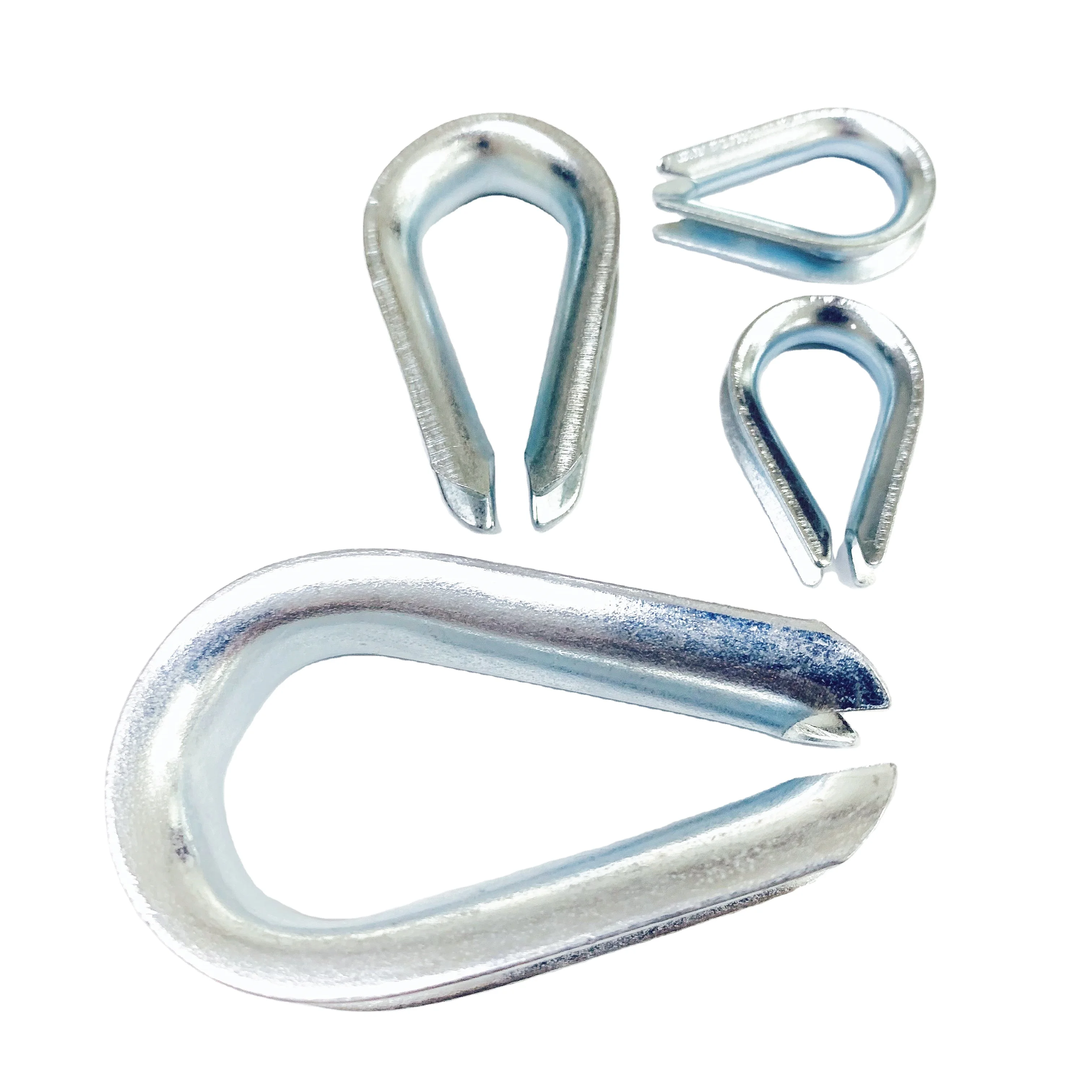 Heavy Duty Round Galvanised Cable Thimbles Stainless Steel 304 Standard Wire Rope Thimble
