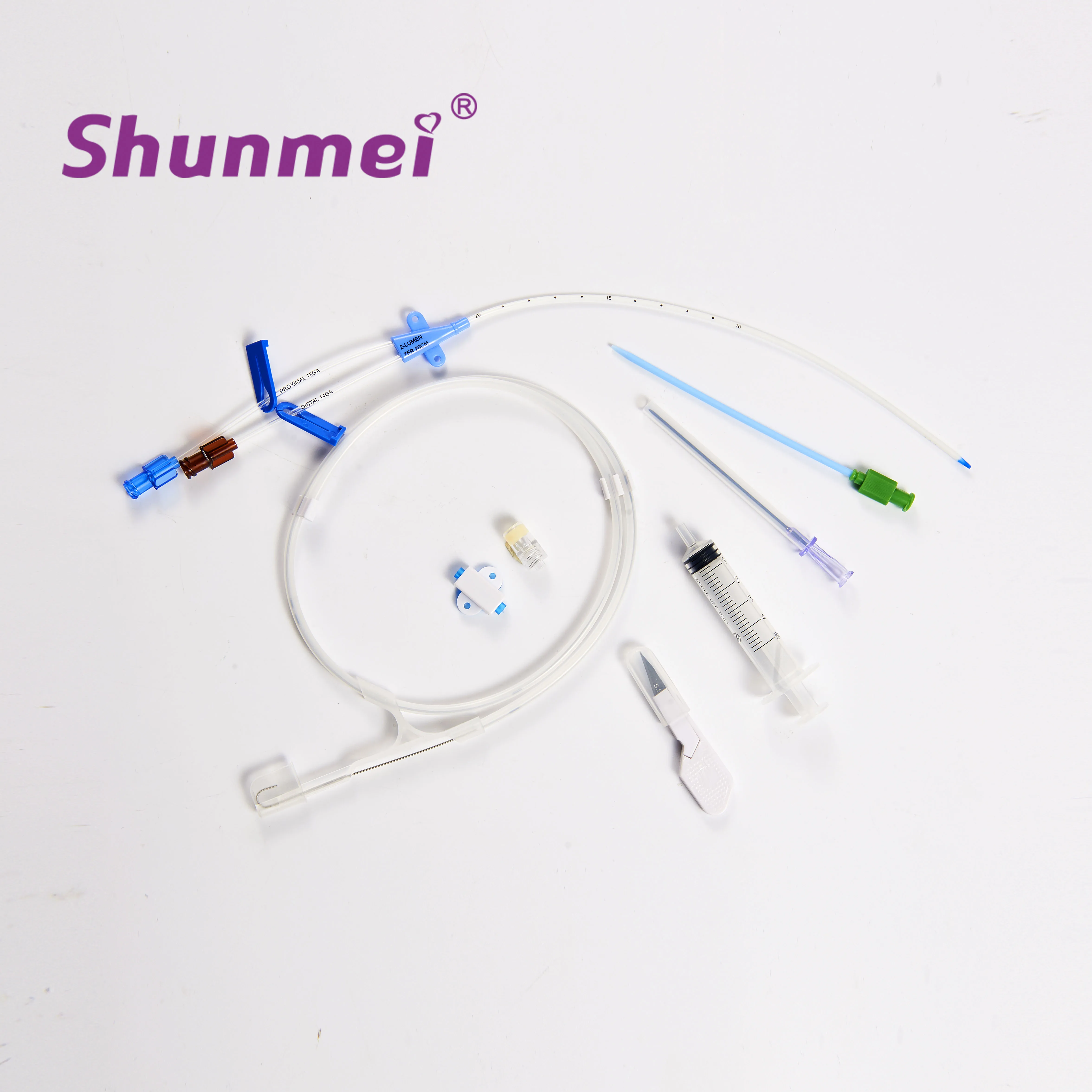 Одинарный, двойной, три, тройной люмен, комплект CVC с одобрением CE