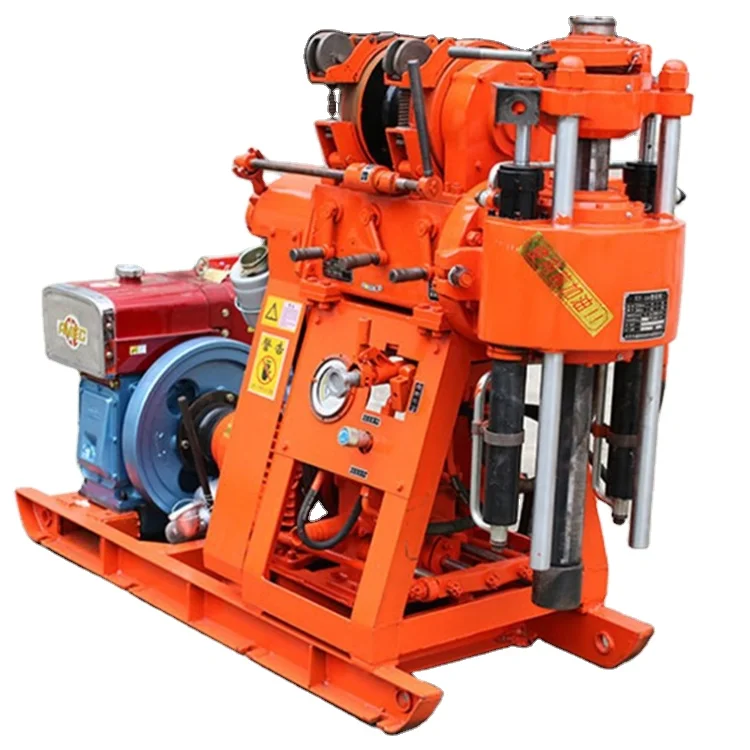 Low price XY-1A hydraulic portable diesel drilling rig,small water well drilling rig machine ,XY-1A 150m coring drilling rig