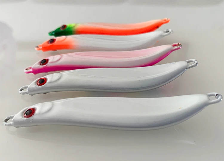 New OEM 20g 30g 40g 60g 80g Vertical Jigs Saltwater Jigging Lures Lead Fishing Lure Metal Jig