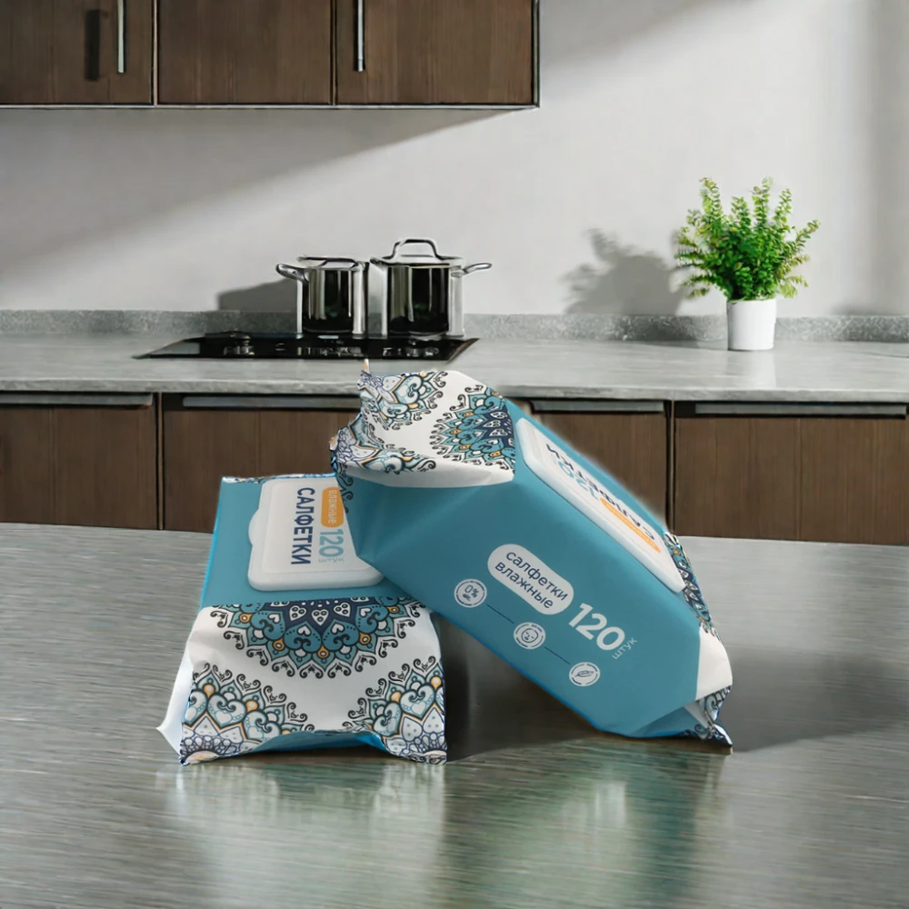 Custom packaged Comfort Refreshing wipes Spines Material Personal care wipes