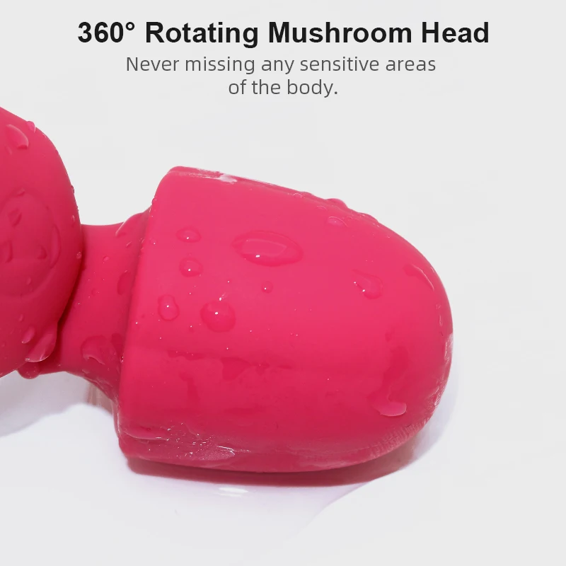 Lealle 2022 Release Mushroom Head Cute Rotating G spot stimulation Mini Vibrators for Woman Massager AV Wand