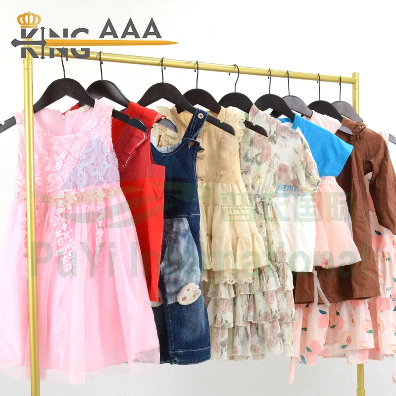 New Design Cotton Children Summer Wear Use Clothes Second Hand Clothes Casual Short Sleeved Kids Clothing for kids Bales