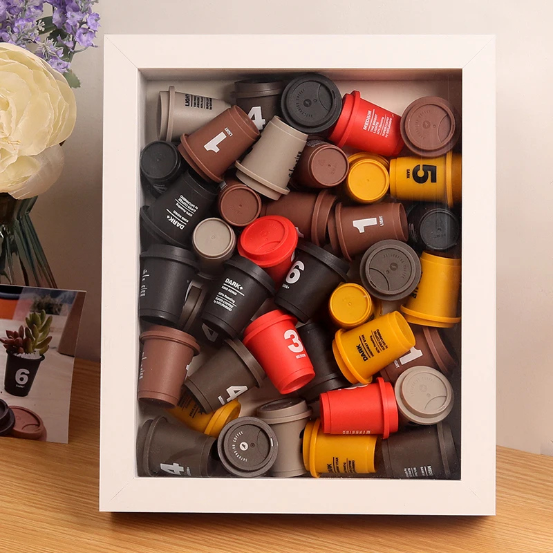 4512 DIY Shadowbox Display Case 3d Box Frame Wedding Bouquet Memorabilia Medals Photos Pop Mart Coffee Cup Memory Box