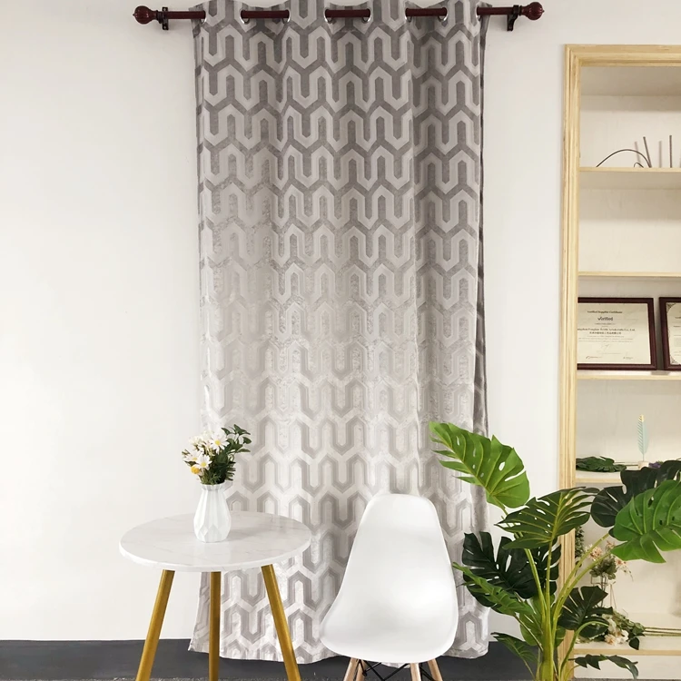Jacquard Handmade Ready Made Blind Printed Valance Designs Home Living Room Window Curtains