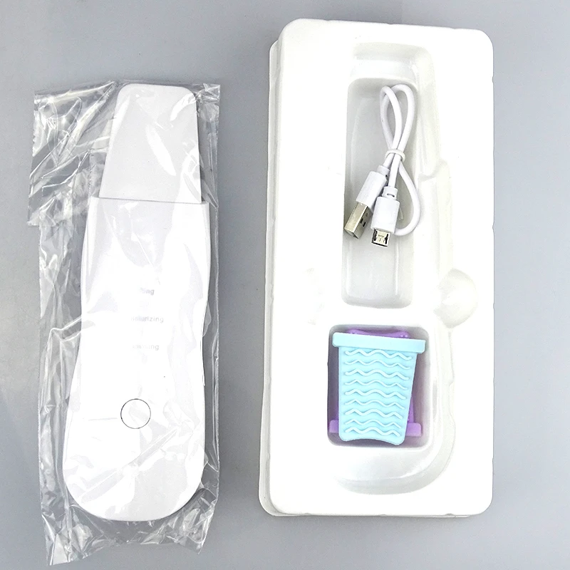 Portable Electric Waterproof Ultrasonic Cleaner Blackhead Remover Skin Scrubber Instrument For Face Beauty Massage