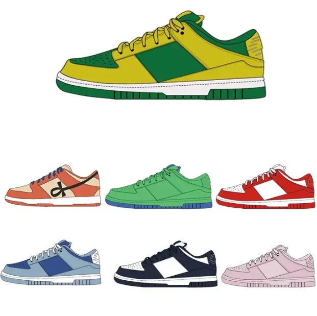 2024 Высококачественная фабричная обувь модная повседневная высокого качества для прогулок скейтбординга Retros Sb мужчин и женщин