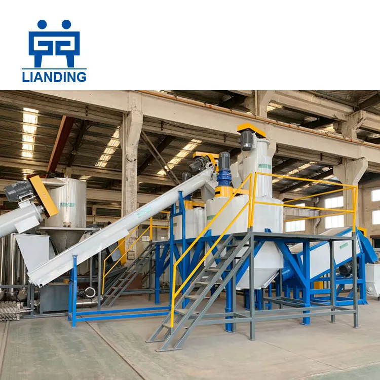 1000kg/h PET bottle recycling line machine pet crushing washing