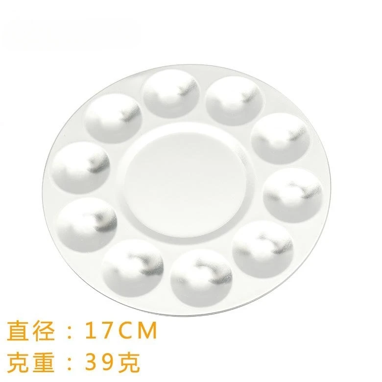 Paint Tray Watercolor Mixing Pallet Metal Artist Color Supplies Art Pallets Stainless Painters Dish Acrylic