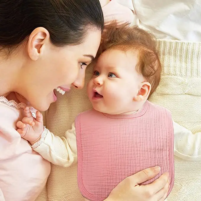 factory new design washable reusable Strong water absorption Baby Cotton Muslin Bibs