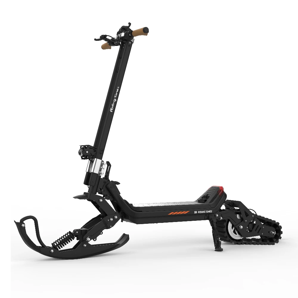 Ridingtimes G63 DIY 3in1 20.8Ah 30ah battery oil brake motor cable Motor Front electric snow sled ski scooter for adults