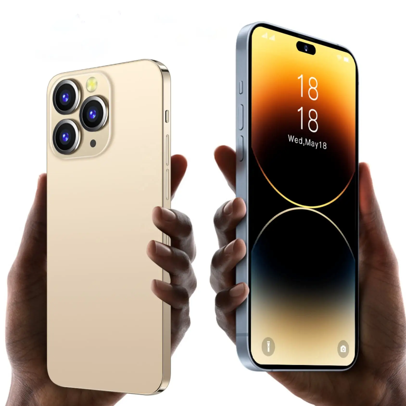 Fast drop ship Original i 14 pro max unlocked cell phone 7.3 inch Big Screen 12GB + 512GB Dual SIM Android 5G smart mobile phone