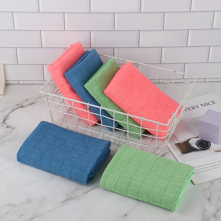 Hot Selling Microfiber Hand Wipes Cleaning 40*40cm Microfiber Cloth Kitchen Towels