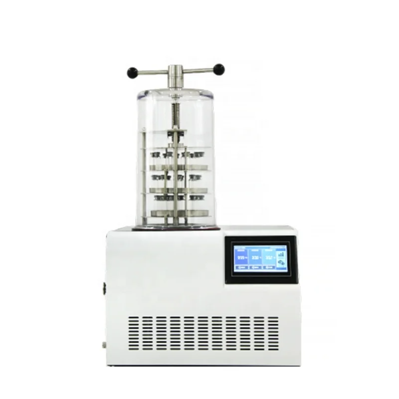 Small desktop fruit vegetable medicinal herbs laboratory vacuum freeze dryer machine price (1600458218152)