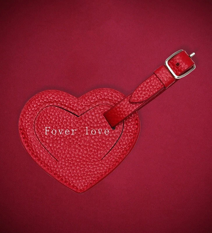 Custom Logo Genuine Leather Luggage Tag For Travel Trip Real Leather Suitcase Tags For Promotions Gifts Custom Packaging Low MOQ