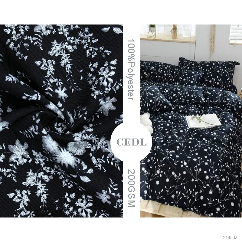 Accept Customize Professional And Efficient Service 100% Polyester Printed Fabric for Home textiles Bedding