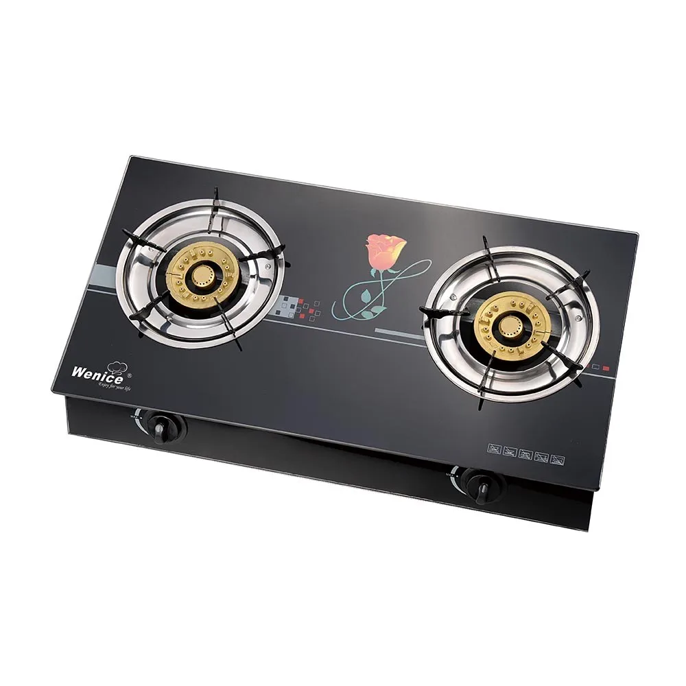 
2 burner glass gas stove gas cooker8002 