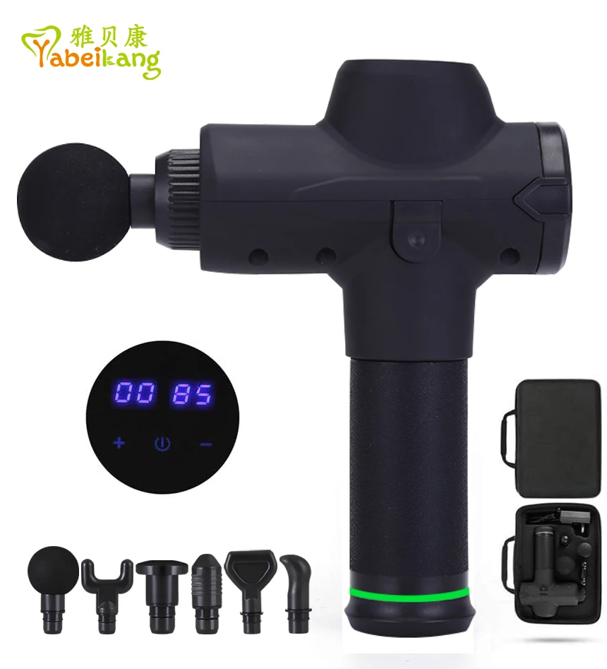 20 Speeds Vibration Back Body Massage Gun Pink Color Electric Muscle Stimulator Massage Equipment For Girls