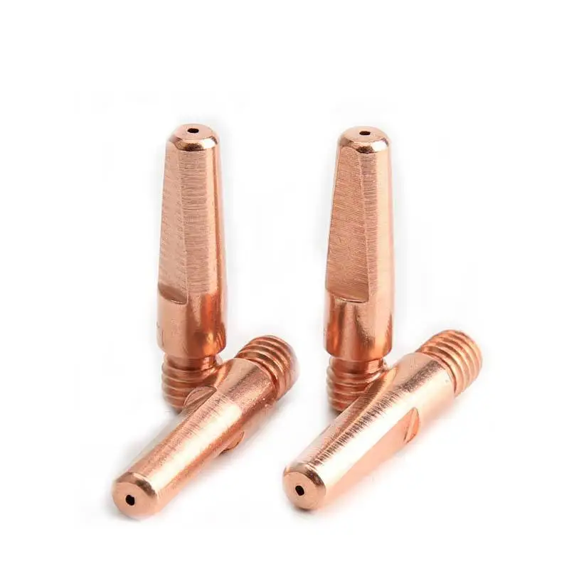 High Durability ESAB Conductive Tip Chromium Zirconium Copper 405 Welding Gun Wire Guide Tip Welding Gun Nozzle